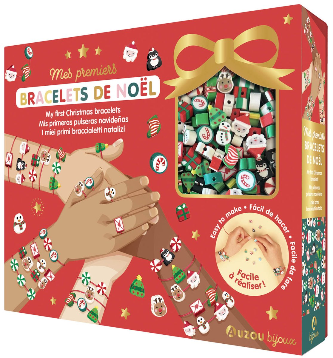 Mes jolis bijoux - Mes premiers bracelets de Noël -Art & bricolage- Boutique LeoLudo-Auzou