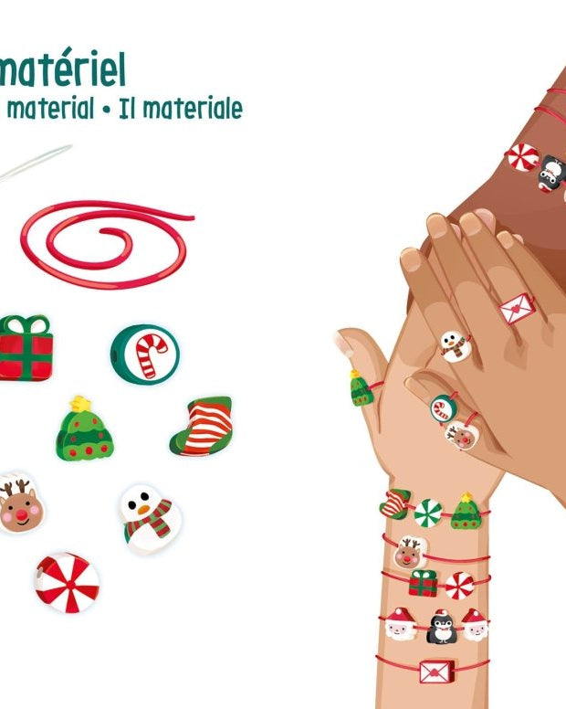 Mes jolis bijoux - Mes premiers bracelets de Noël -Art & bricolage- Boutique LeoLudo-Auzou