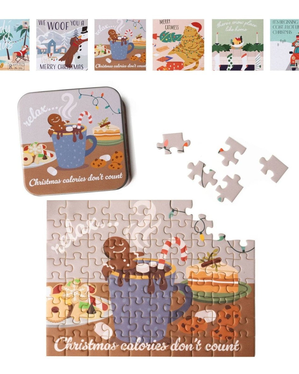 Mini casse-têtes des Fêtes (80 mcx) -Casse-têtes- Boutique LeoLudo-Canadian Gift Concept