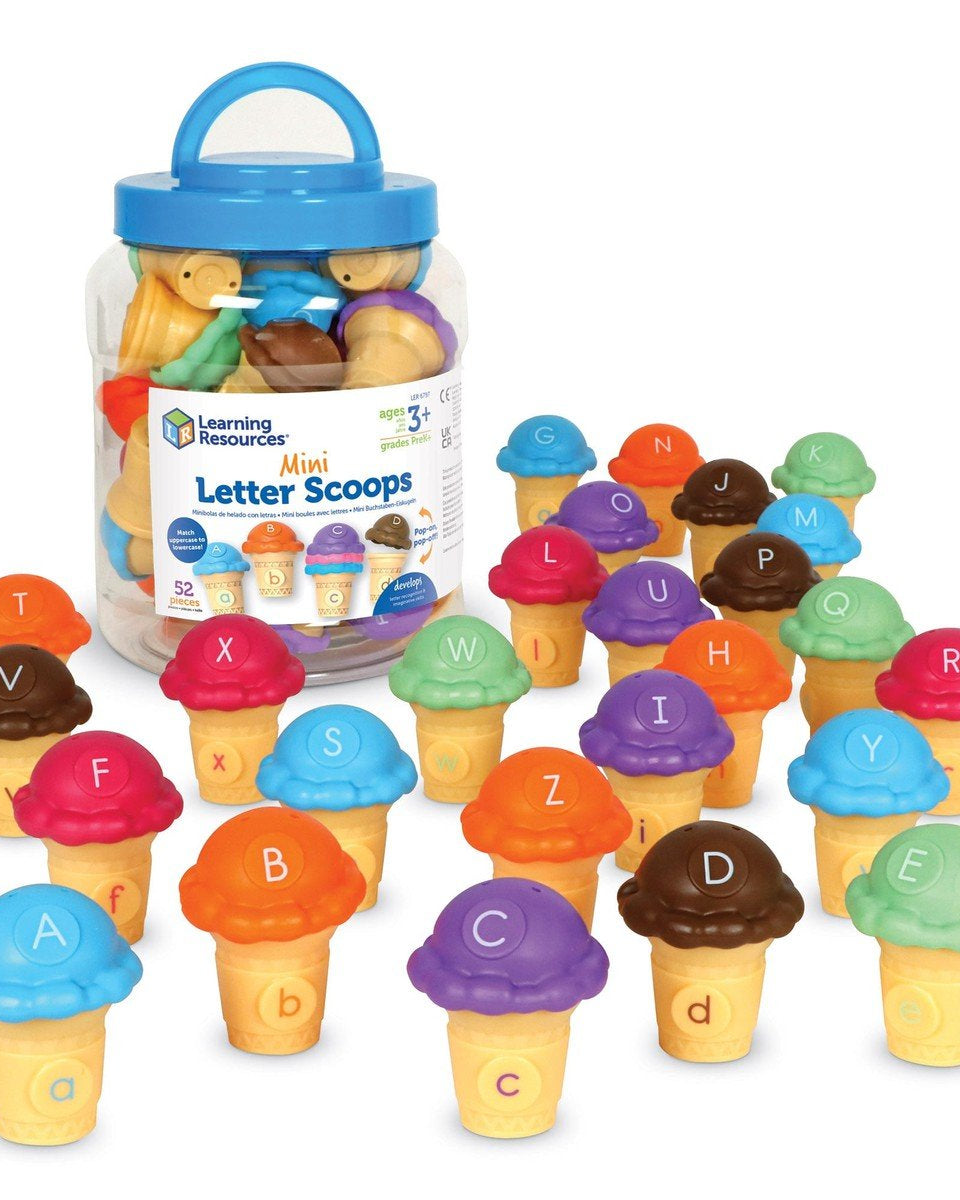 Mini cornets lettres de l'alphabet - Jeux éducatifs - Boutique LeoLudo - Learning Resources
