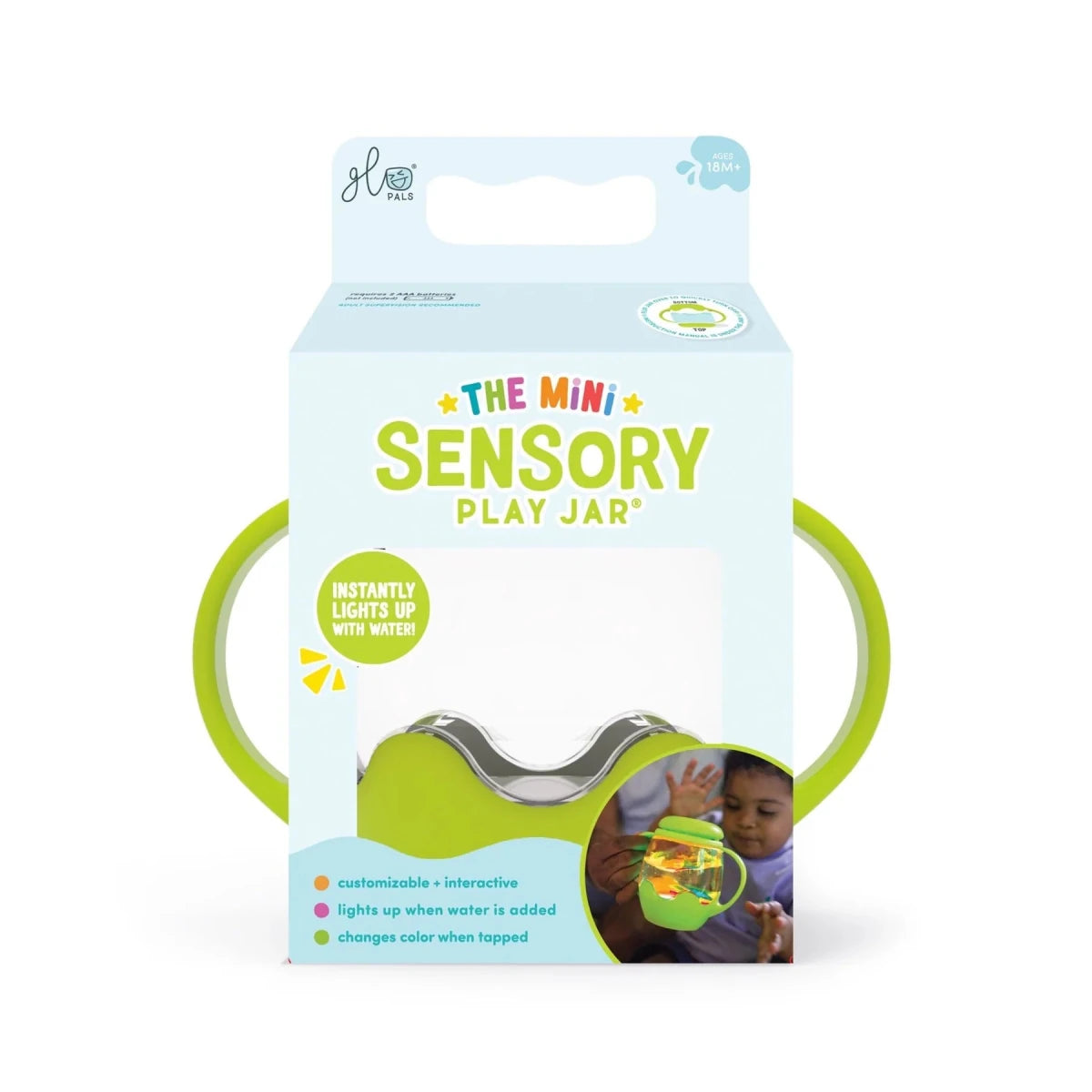 Mini Pot Sensoriel Lumineux Glo Pals - Jeux de motricité fine - Boutique LeoLudo - Glo Pals