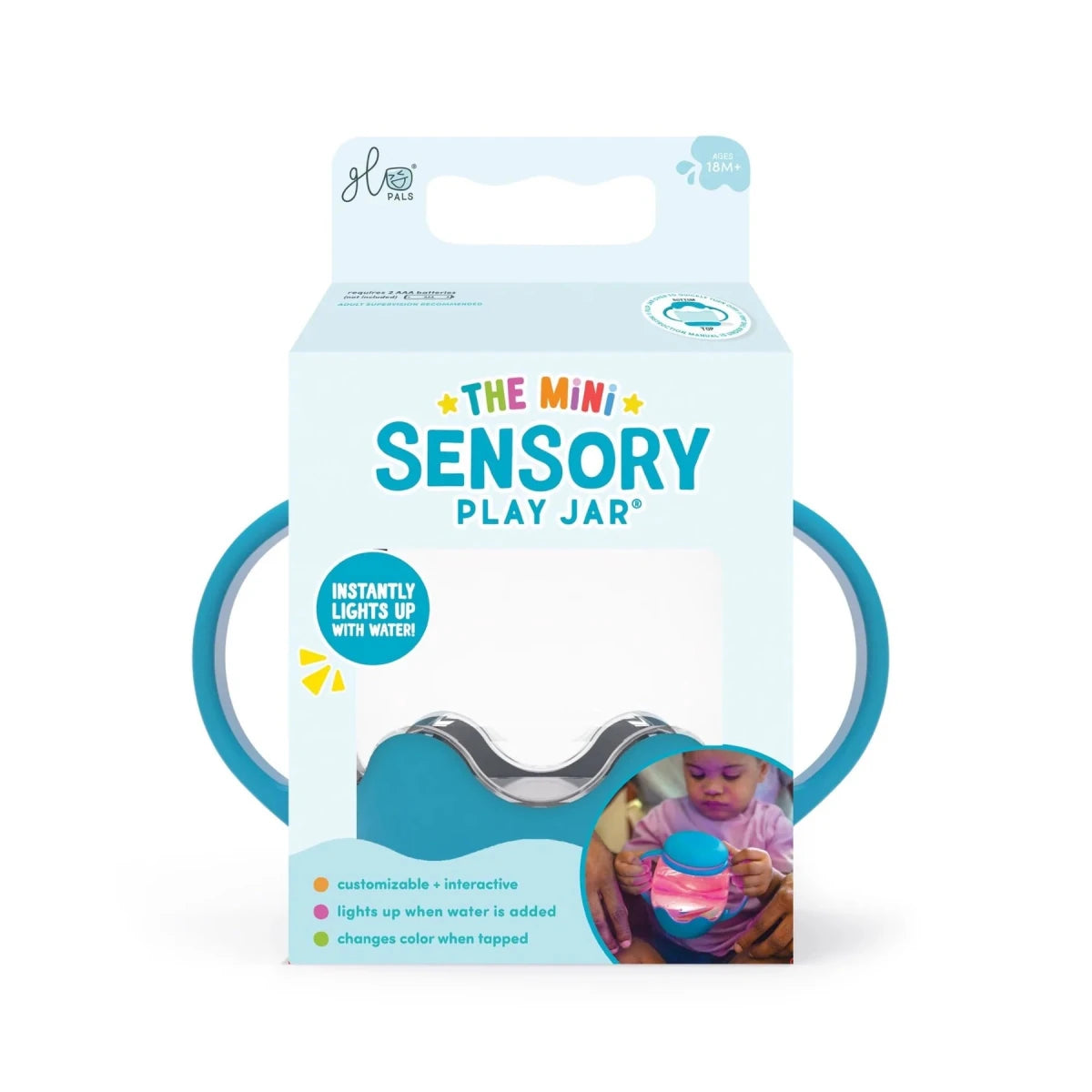 Mini Pot Sensoriel Lumineux Glo Pals - Jeux de motricité fine - Boutique LeoLudo - Glo Pals