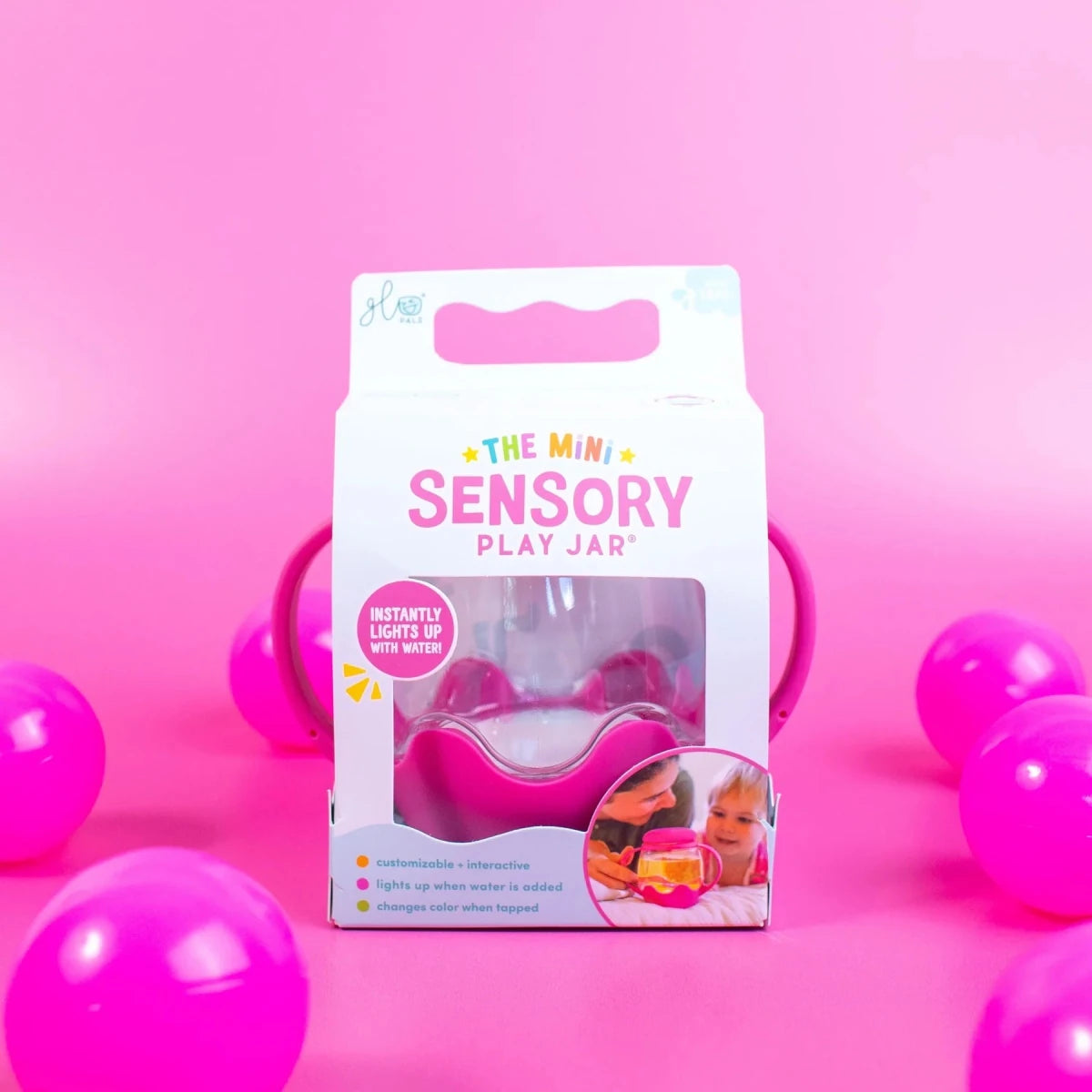 Mini Pot Sensoriel Lumineux Glo Pals - Jeux de motricité fine - Boutique LeoLudo - Glo Pals