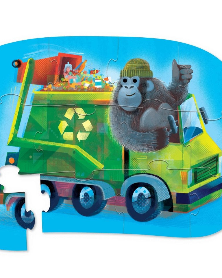 Mini puzzle 12 pièces – Go Gorilla! - Casse - têtes - Boutique LeoLudo - Crocodile Creek