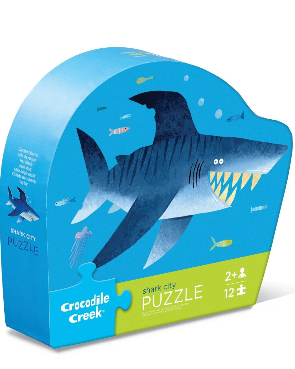 Mini puzzle 12 pièces – Requin - Casse - têtes - Boutique LeoLudo - Crocodile Creek