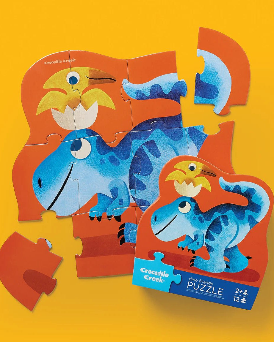 Mini Puzzle - Amis dinosaures (12 pcs) - Casse - têtes - Boutique LeoLudo - Crocodile Creek