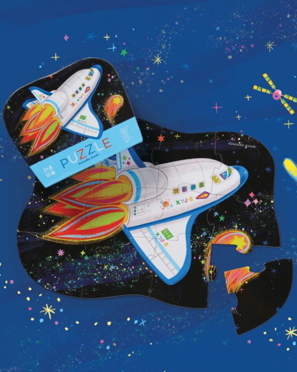 Mini Puzzle - Blast Off (12 pcs) - Casse - têtes - Boutique LeoLudo - Crocodile Creek