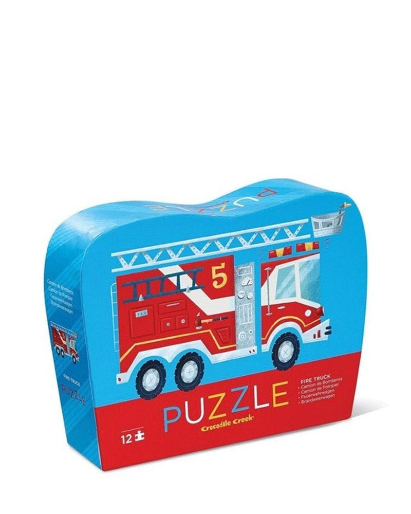 Mini Puzzle - Camion de pompiers (12 pcs) - Casse - têtes - Boutique LeoLudo - Crocodile Creek
