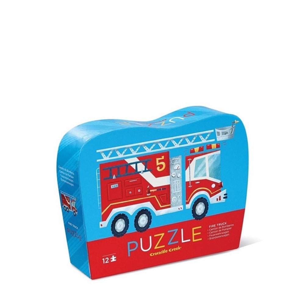 Mini Puzzle - Camion de pompiers (12 pcs) - Casse - têtes - Boutique LeoLudo - Crocodile Creek
