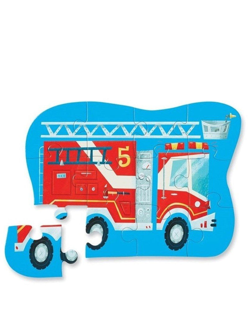 Mini Puzzle - Camion de pompiers (12 pcs) - Casse - têtes - Boutique LeoLudo - Crocodile Creek