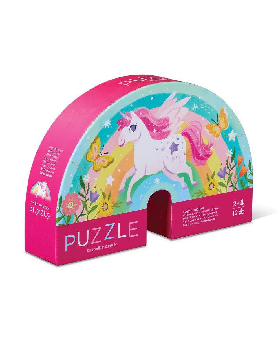 Mini Puzzle - Douce licorne (12 pcs) - Casse - têtes - Boutique LeoLudo - Crocodile Creek