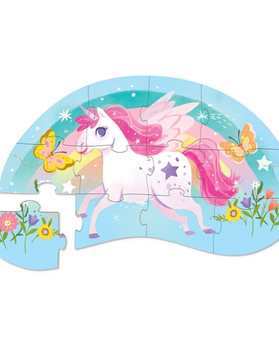 Mini Puzzle - Douce licorne (12 pcs) - Casse - têtes - Boutique LeoLudo - Crocodile Creek