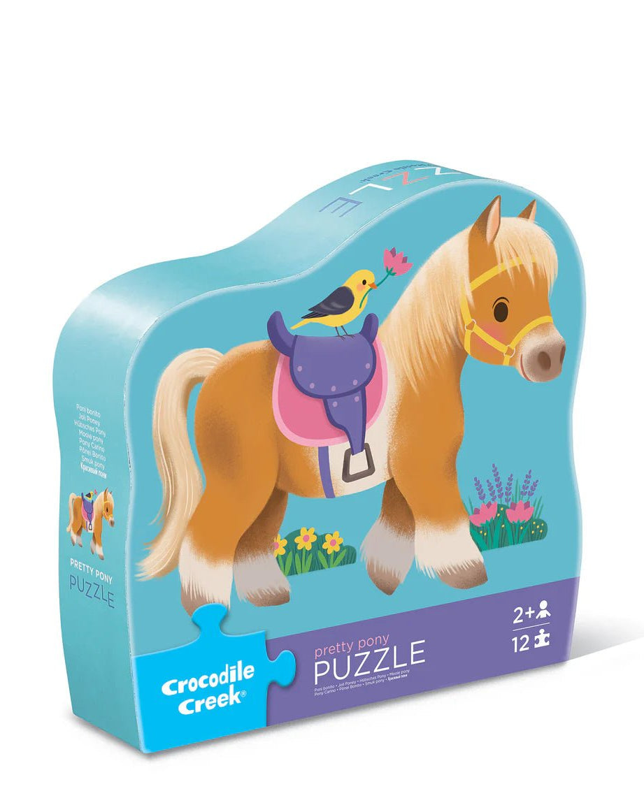 Mini puzzle - Pony (12 pièces) - Casse - têtes - Boutique LeoLudo - Crocodile Creek
