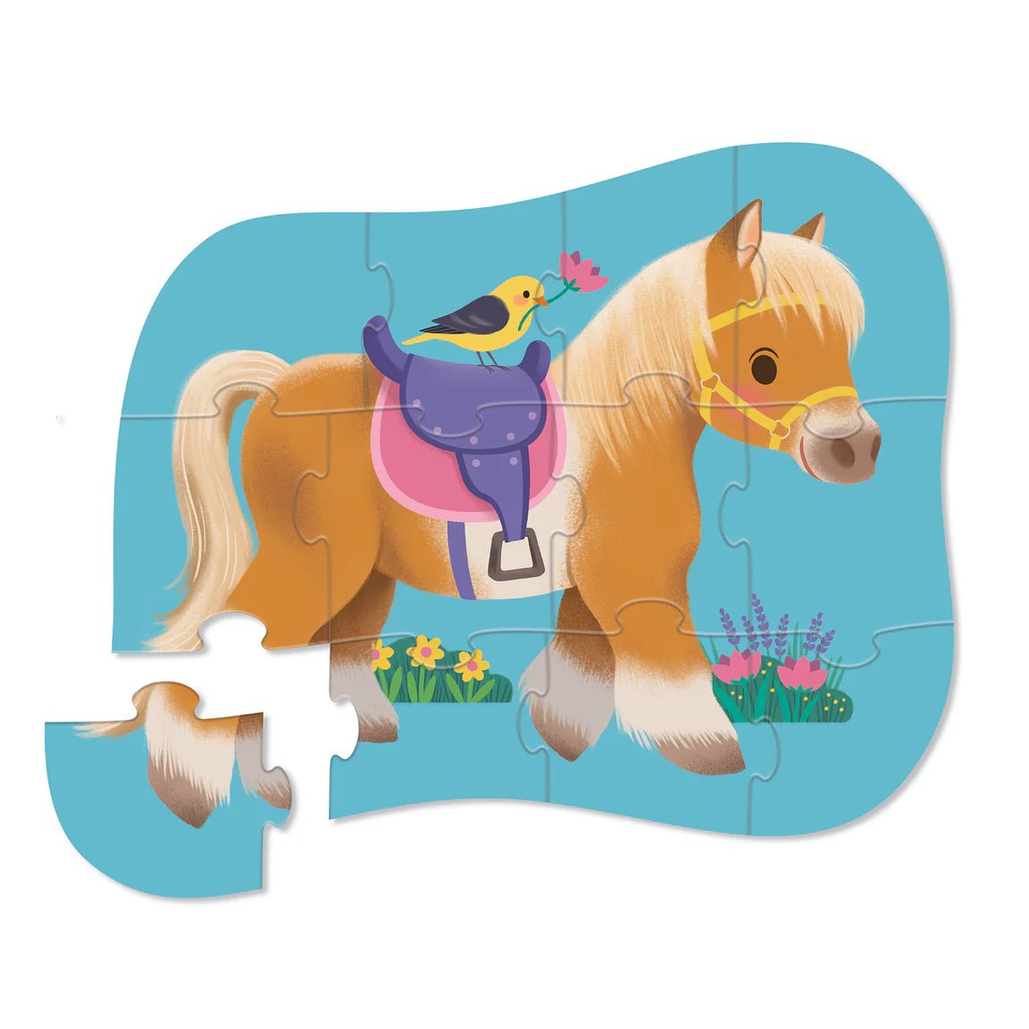 Mini puzzle - Pony (12 pièces) - Casse - têtes - Boutique LeoLudo - Crocodile Creek