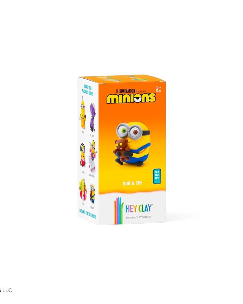 Minions Bob & Tim – Pâte à modeler créative (5 pots) - Art & bricolage - Boutique LeoLudo - Hey Clay