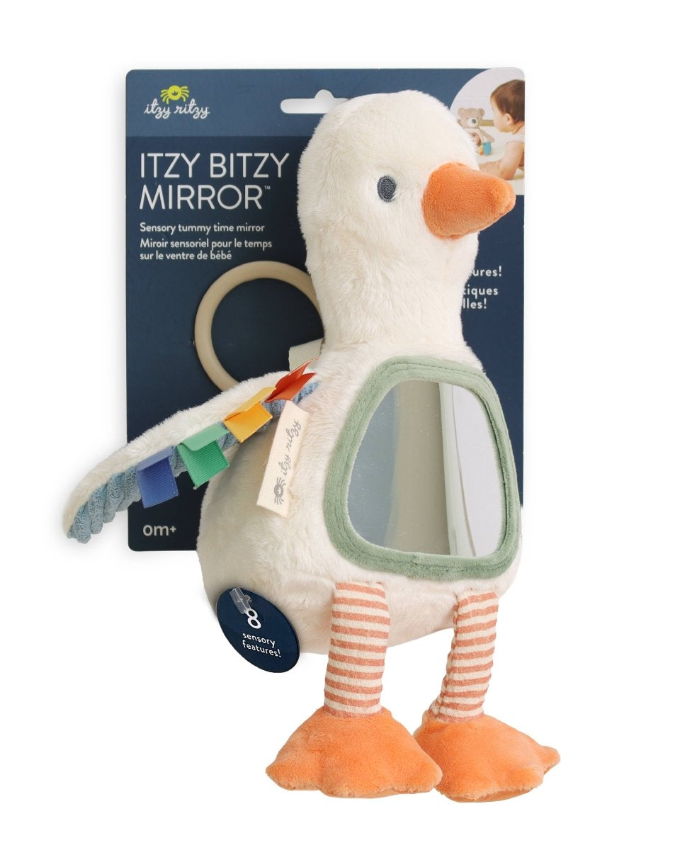 Miroir sensoriel pour le temps sur le ventre - Itzy Ritzy -Jouets d'éveil- Boutique LeoLudo-Itzy Ritzy Canada