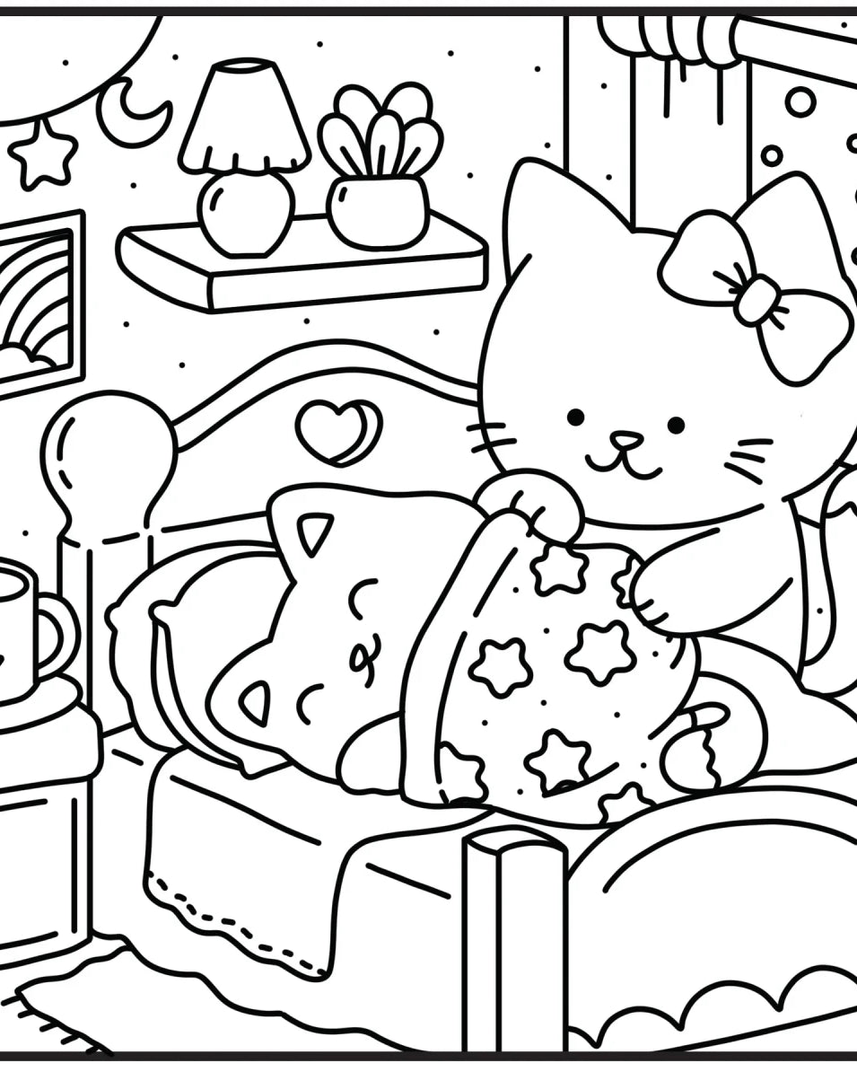 Moments coloriage: Cozy Câlins - Cahiers d'activités - Boutique LeoLudo - Petits Génies