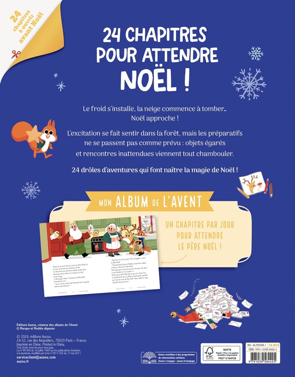 Mon album de l'Avent - Les aventures secrètes de Noël -Livres- Boutique LeoLudo-Auzou