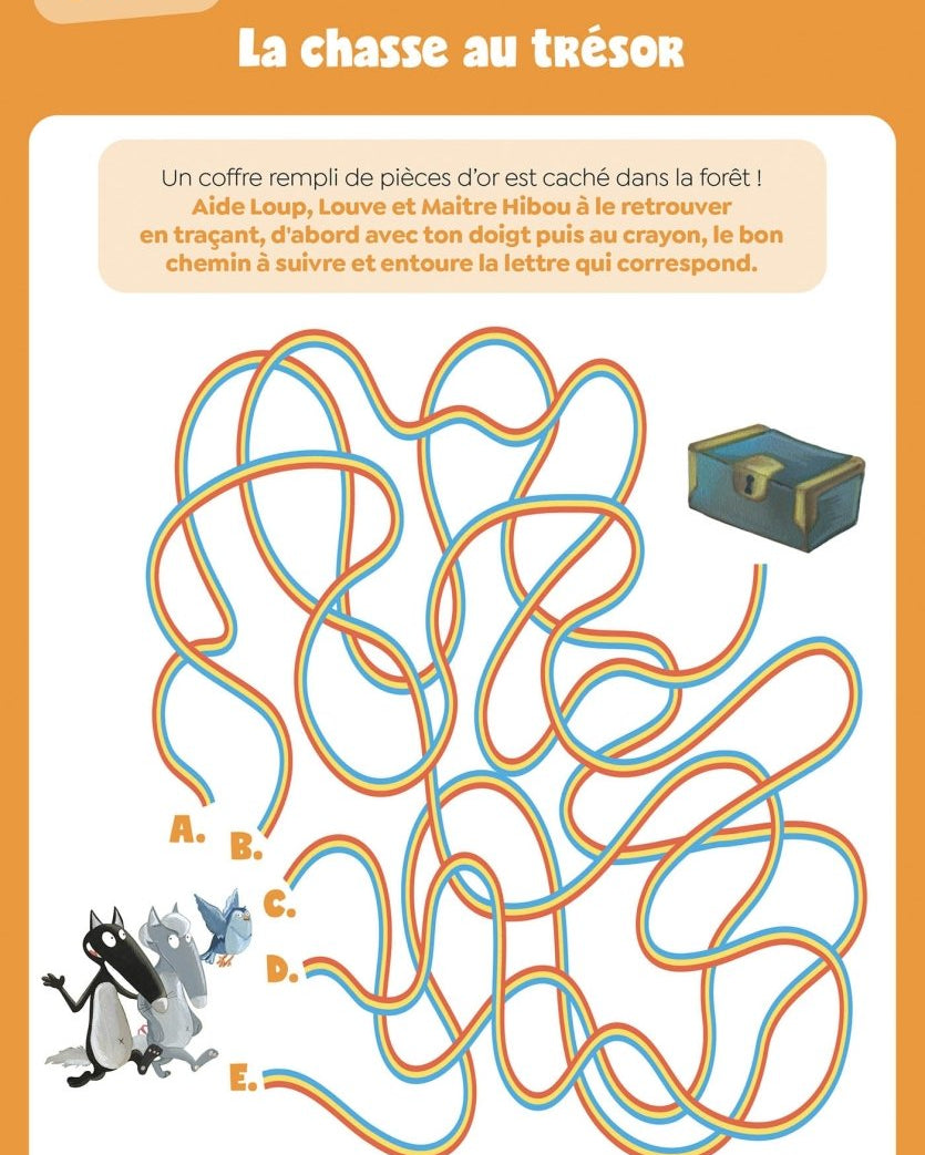 Mon bloc d'activités Loup – Maternelle -Cahiers d'activités- Boutique LeoLudo-Auzou