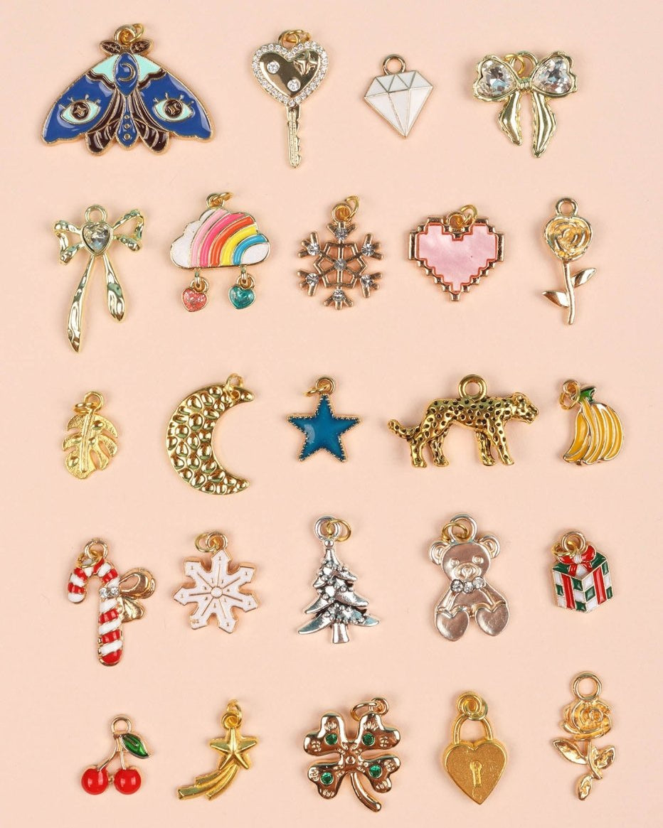 Mon calendrier de l'Avent bijoux - 24 charms à découvrir -Art & bricolage- Boutique LeoLudo-Auzou