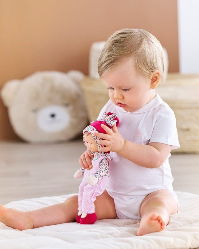 Mon doudou Corolle - Miss Chic Rose grenadine (25 cm) -Poupées- Boutique LeoLudo-Corolle