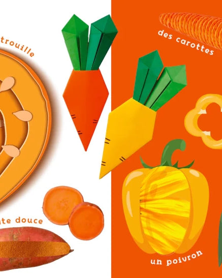 Mon petit livre à toucher : Fruits et légumes - Livres d'éveil - Boutique LeoLudo - Petits Génies