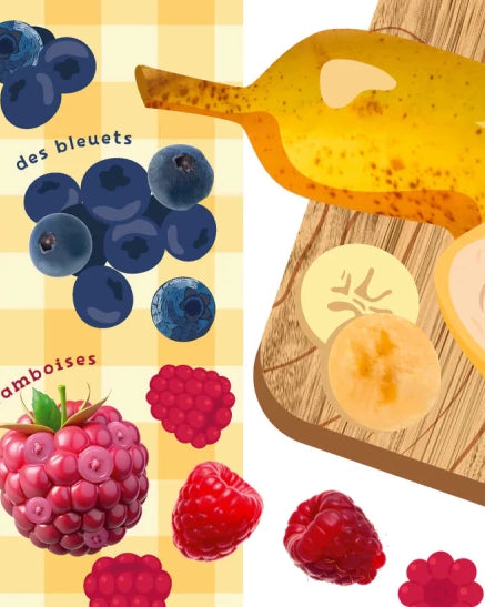 Mon petit livre à toucher : Fruits et légumes - Livres d'éveil - Boutique LeoLudo - Petits Génies