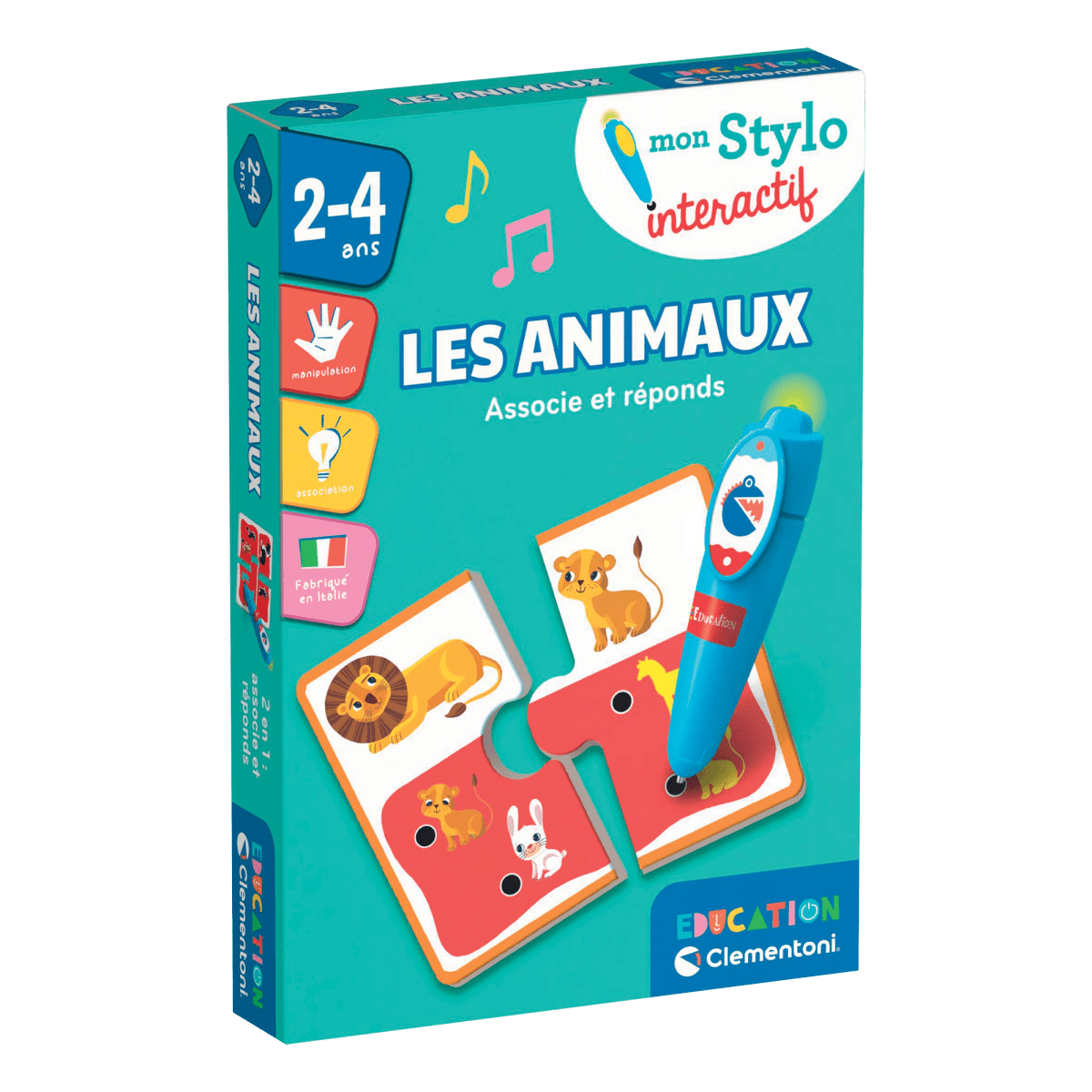 Mon stylo interactif - Les animaux -Jeux éducatifs- Boutique LeoLudo-Clementoni