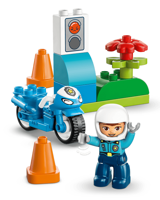 Moto de police bleue – LEGO DUPLO (11 pcs) - Ensembles de jeu - Boutique LeoLudo - LEGO
