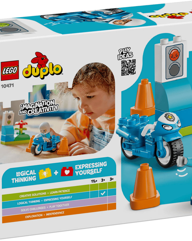 Moto de police bleue – LEGO DUPLO (11 pcs) - Ensembles de jeu - Boutique LeoLudo - LEGO