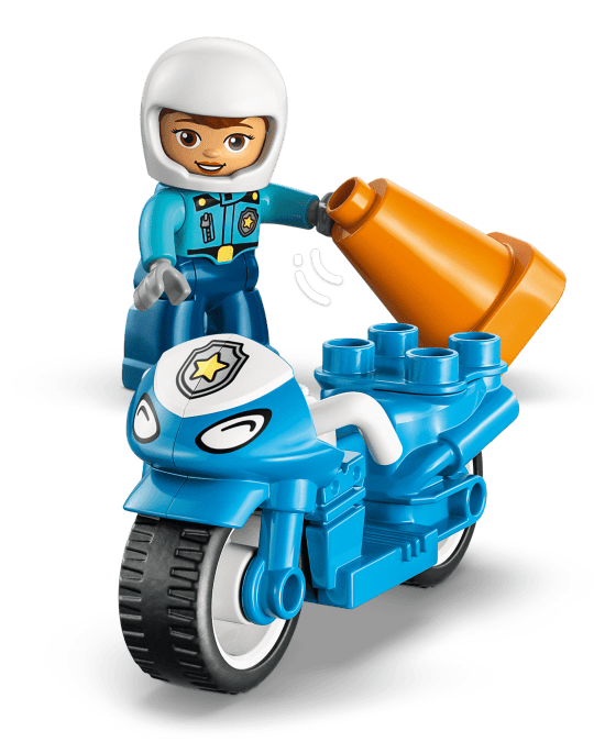 Moto de police bleue – LEGO DUPLO (11 pcs) - Ensembles de jeu - Boutique LeoLudo - LEGO