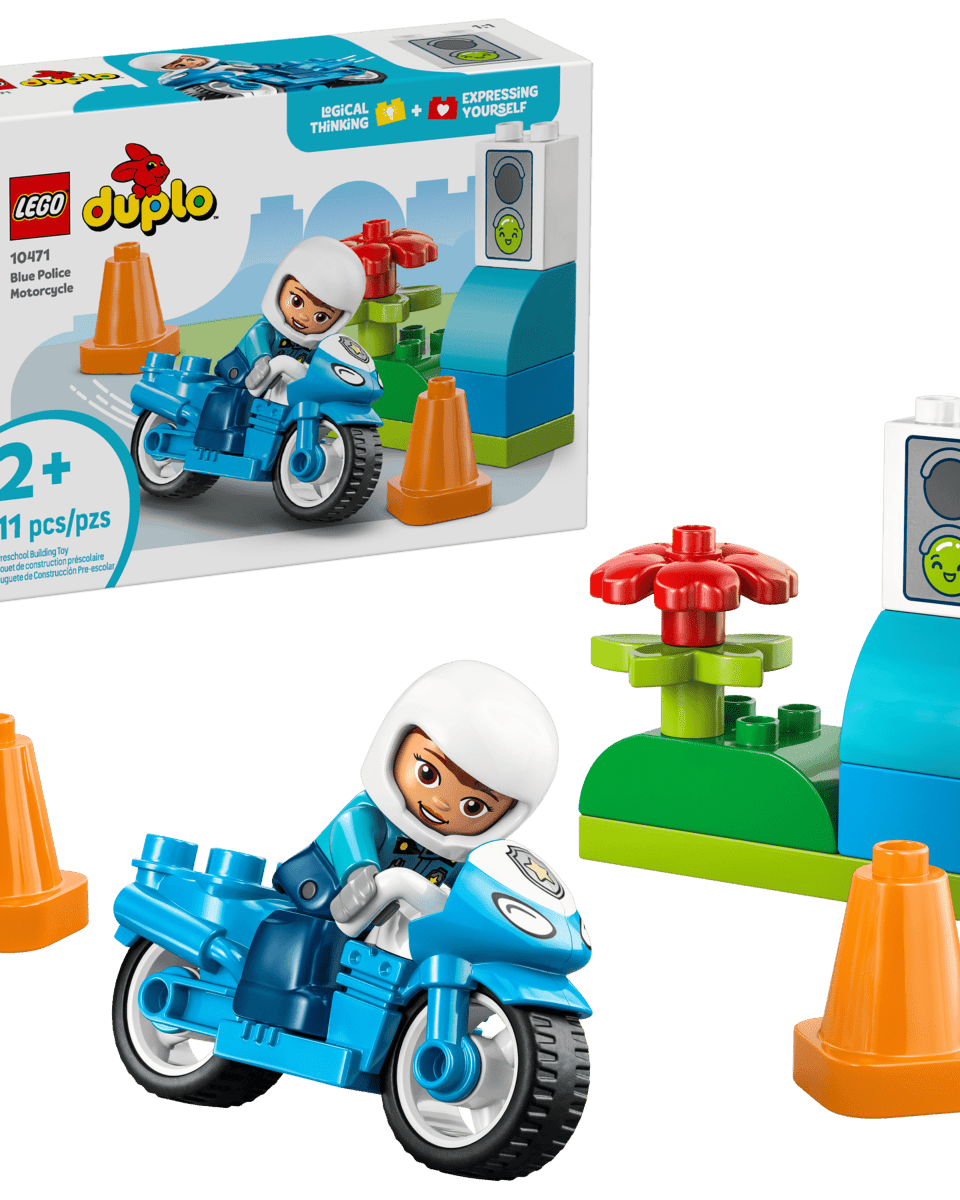 Moto de police bleue – LEGO DUPLO (11 pcs) - Ensembles de jeu - Boutique LeoLudo - LEGO