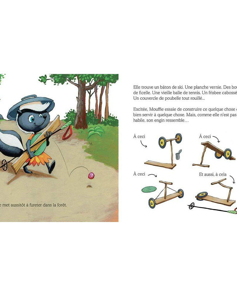 Mouffie la moufette en trottinette - Livres - Boutique LeoLudo - Auzou