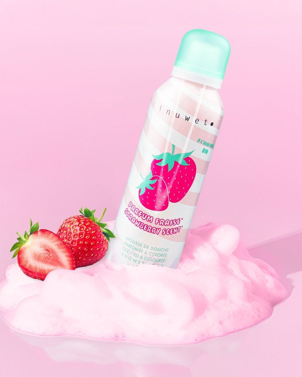 Mousse de douche - Fraise 200ml -Soins et hygiène- Boutique LeoLudo-inuwet