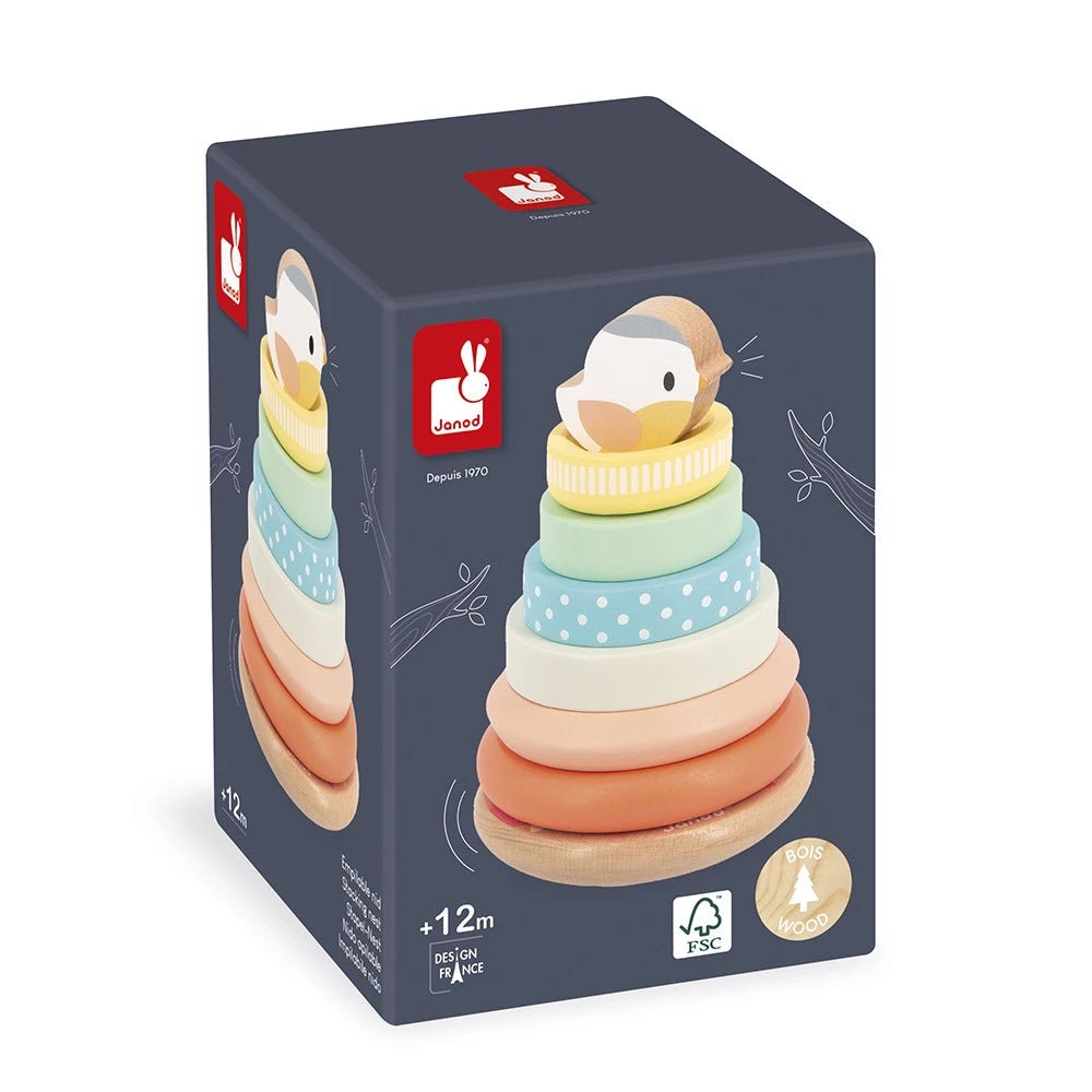 Nid à empiler Pure - Jouets à trier & empiler - Boutique LeoLudo - Janod