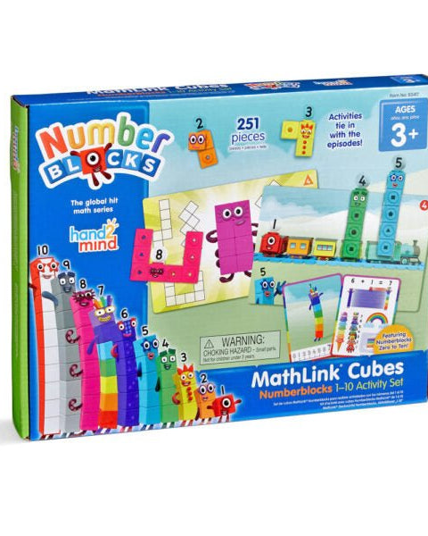 Numberblocks MathLink Cubes 1 - 10 – Ensemble d’activités mathématiques (anglais) - Jeux éducatifs - Boutique LeoLudo - hand2mind