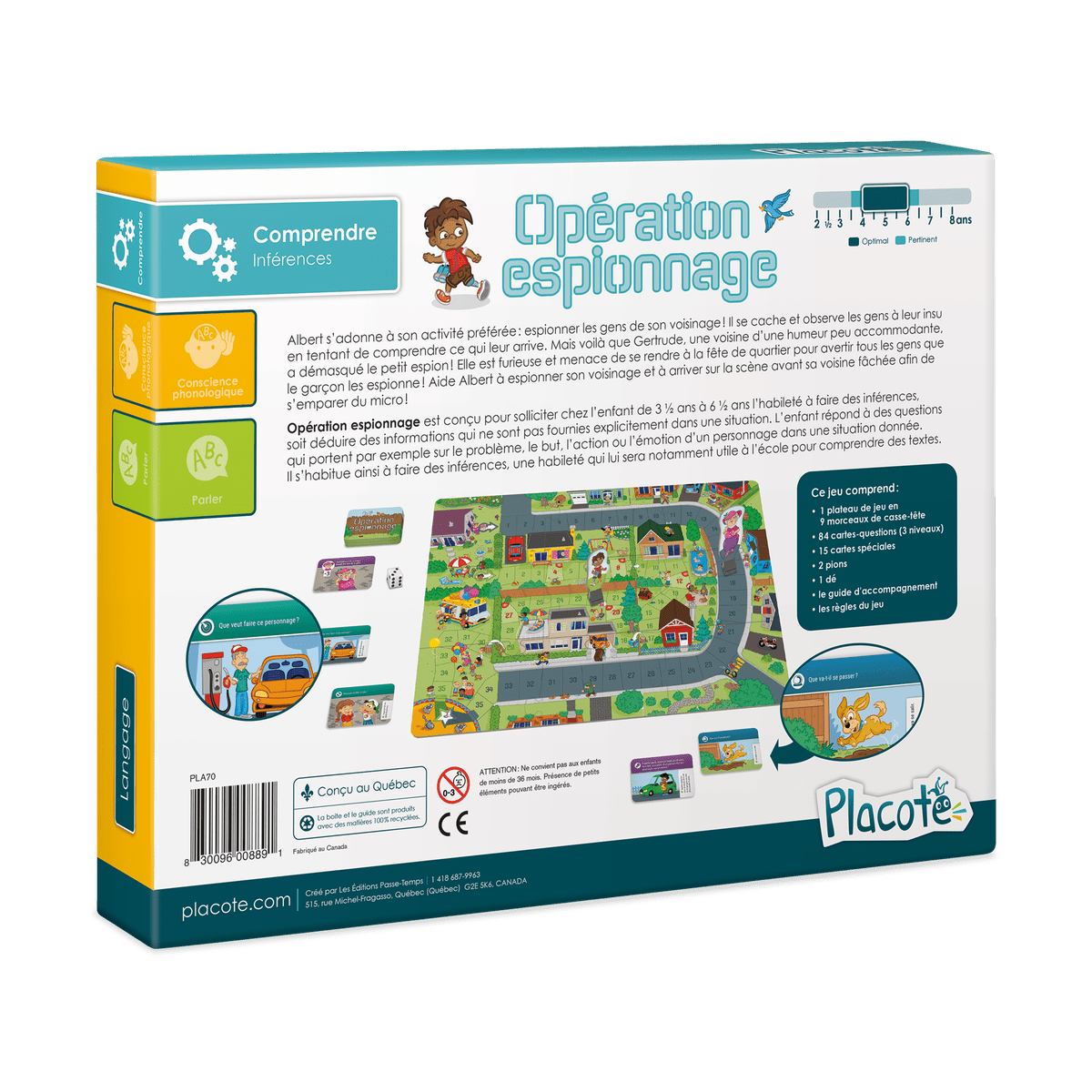 Opération espionnage - Jeux éducatifs - Boutique LeoLudo - Placote