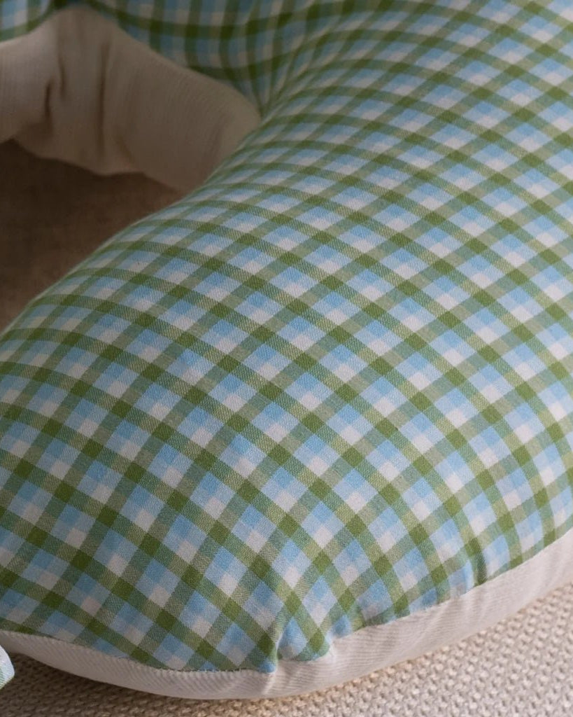 Oreiller d'allaitement Greenhouse Gingham -Allaitement- Boutique LeoLudo-Avery Row