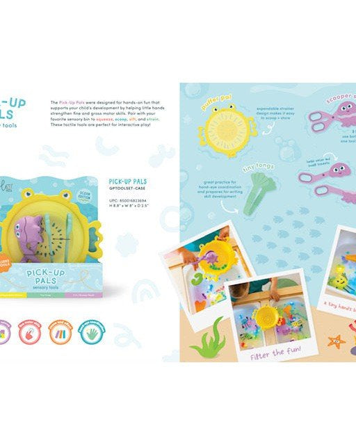 Outils de jeu sensoriel Pick Up Pals - Jeux de motricité fine - Boutique LeoLudo - Glo Pals