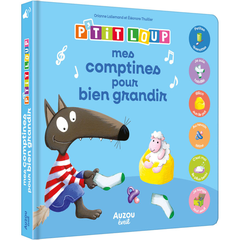 Mes comptines pour bien grandir avec P'tit Loup-Auzou-Boutique LeoLudo
