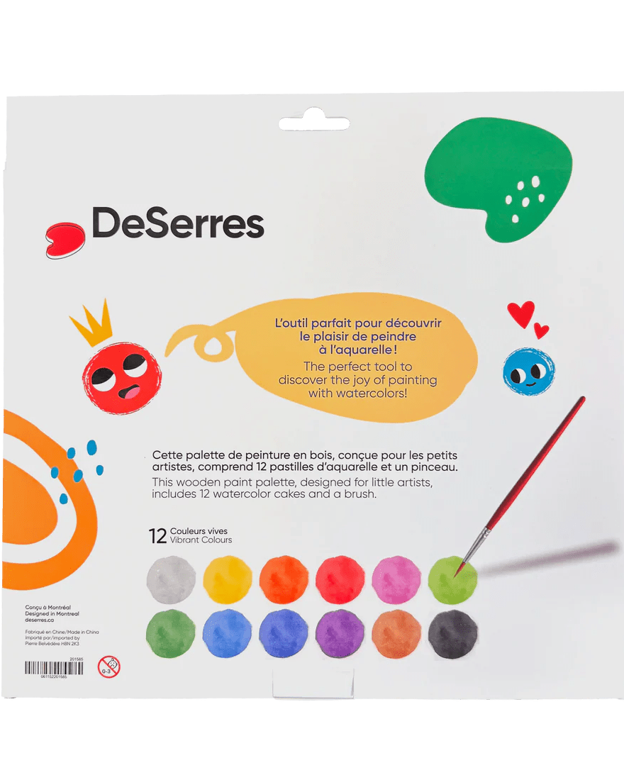 Palette de peinture pour enfants – 12 couleurs - Art & bricolage - Boutique LeoLudo - DeSerres
