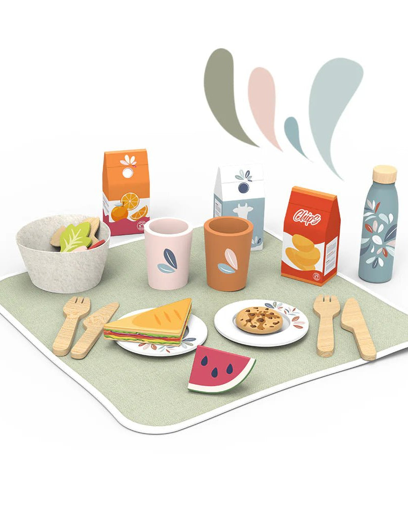 Panier de pique - nique en bois - Jouets d'imitation - Boutique LeoLudo - Speedy Monkey