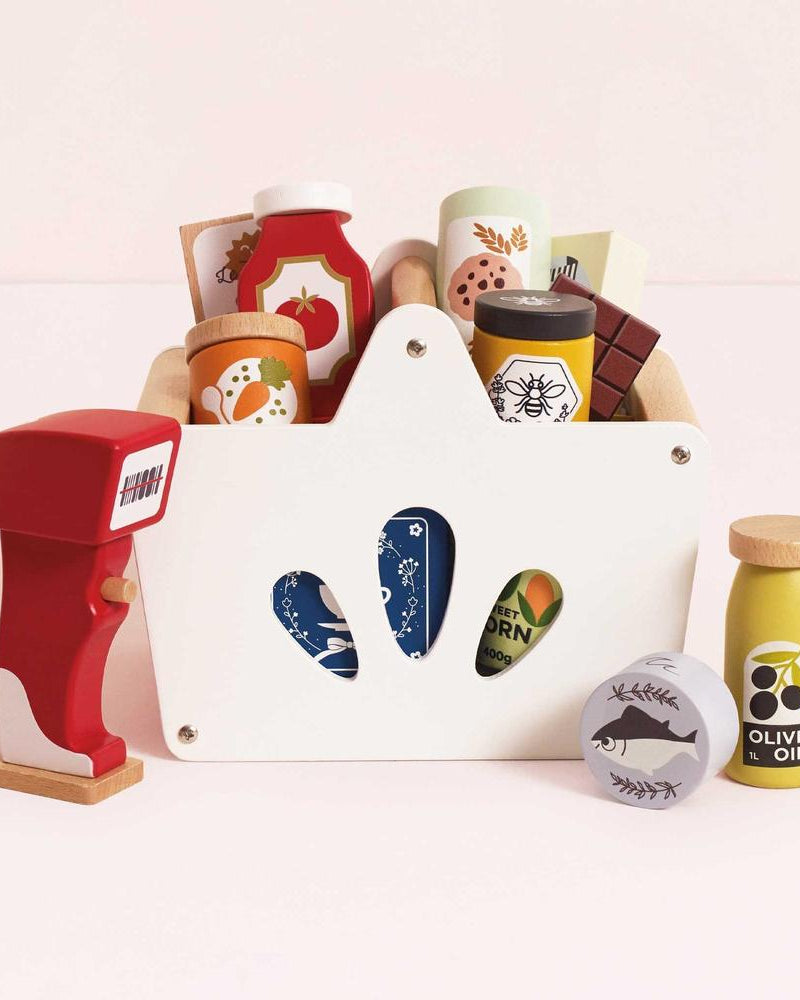 Panier d'épicerie complet et scanner Honeybake - Jouets d'imitation - Boutique LeoLudo - Le Toy Van