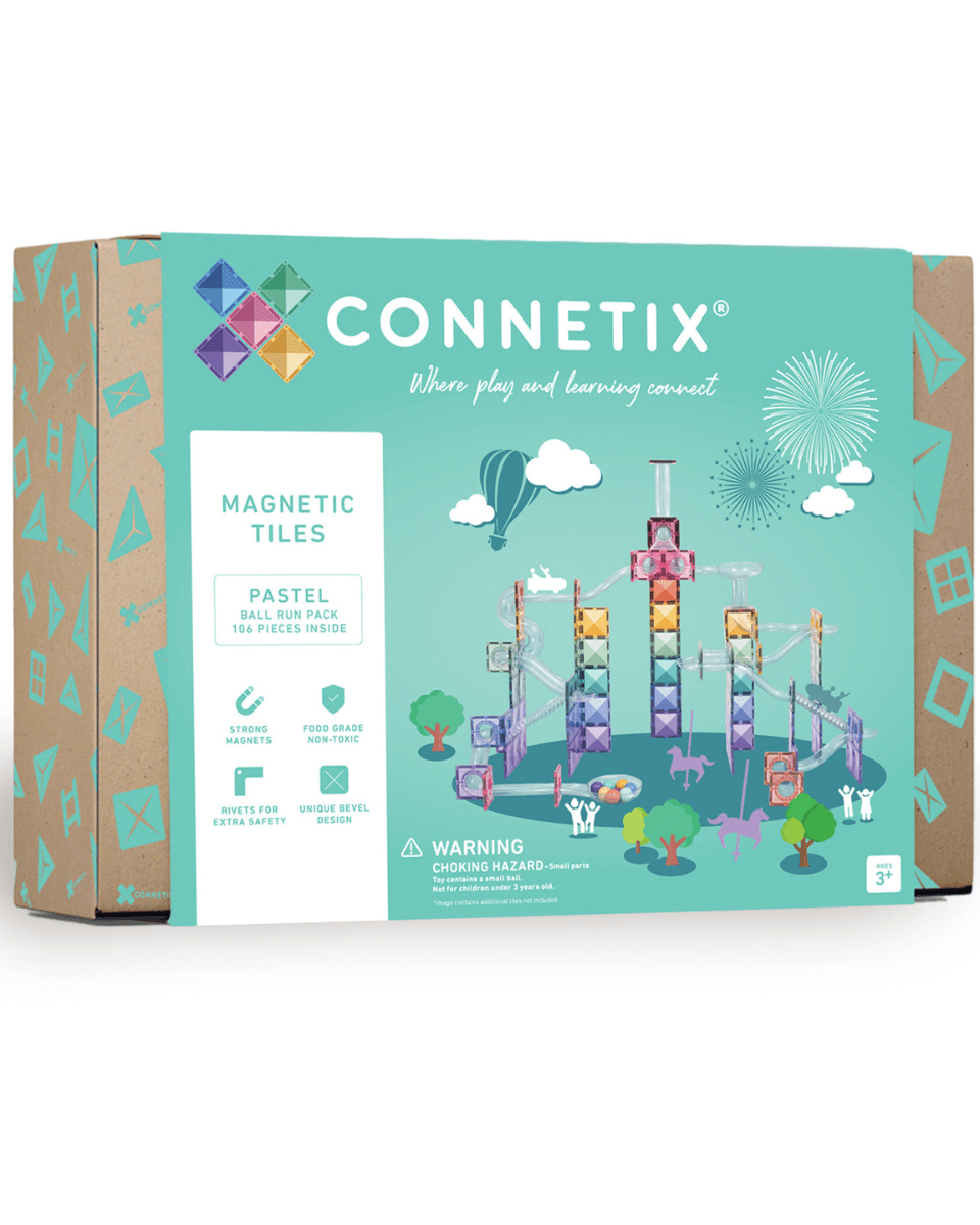 Parcours de balle Pastel Connetix (106 pcs) - Jeux de construction - Boutique LeoLudo - Connetix