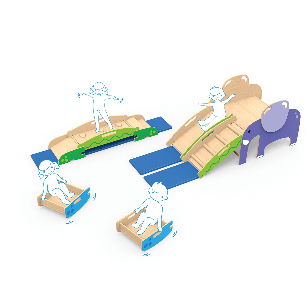 Parcours moteur - Wild Climber - Jeu actif - Boutique LeoLudo - Beleduc