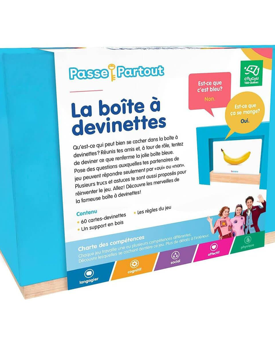 Passe - Partout - La boîte à devinettes - Jeux de société - Boutique LeoLudo - Passe - Partout