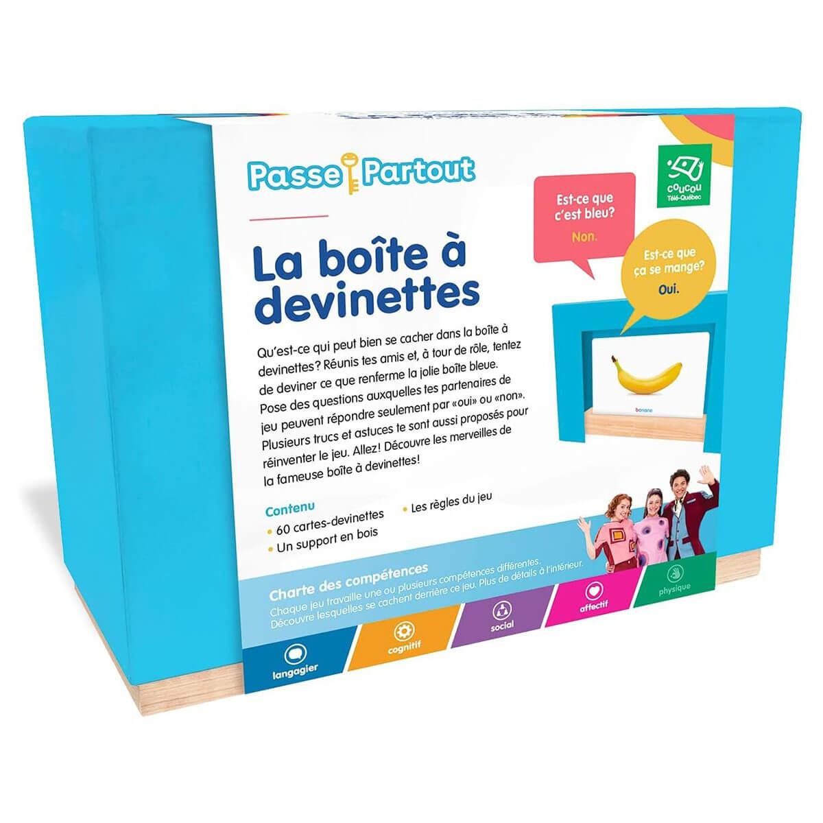 Passe - Partout - La boîte à devinettes - Jeux de société - Boutique LeoLudo - Passe - Partout