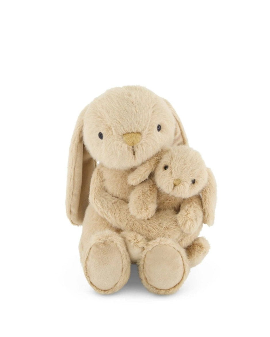 Peluche Frankie le lapin câlin et son bébé - Caramel - Snuggle Bunnies - Peluches - Boutique LeoLudo - Snuggle Bunnies