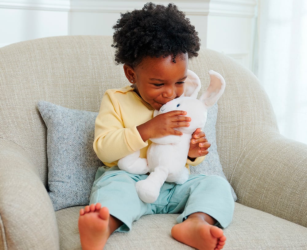 Peluche interactive Flora le lapin 7" - Peluches - Boutique LeoLudo - Gund