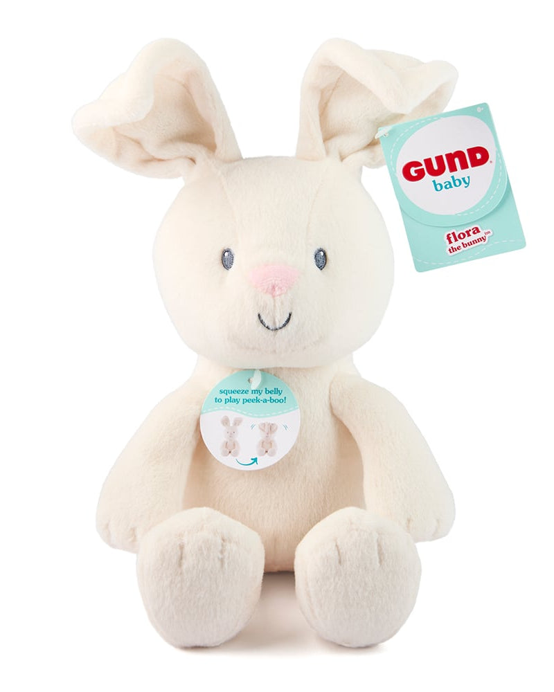 Peluche interactive Flora le lapin 7" - Peluches - Boutique LeoLudo - Gund